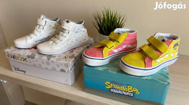 Geox Disney, Spongya Bob kislány cipők, új, dobozos, 28-29