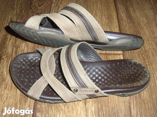 Geox Respira barna bőr papucs - 38