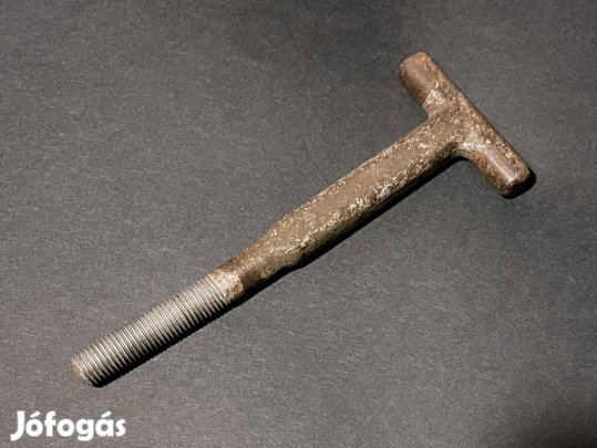 Gépalakatrész T alakú kulcs csavar Withworth 10-es gép alkatrész