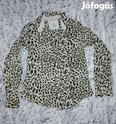 Gepárd mintás karcsúsított blúz, Atmosphere, 38-as