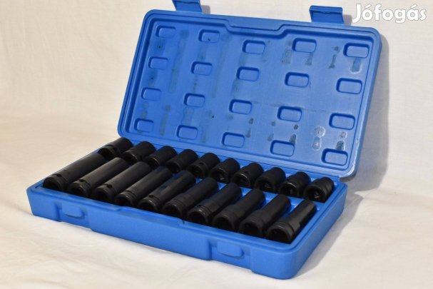 Gépi dugókulcs készlet 1/2"-os hosszított és rövid, 20 darabos