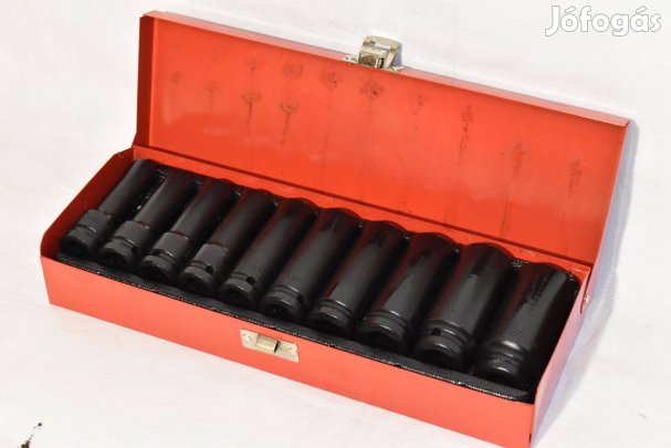 Gépi hosszított dugókulcs készlet 1/2" 10 darabos