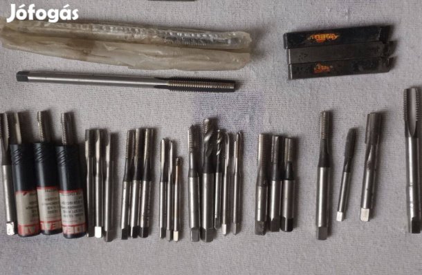 Gépi menetfúrók 27db +3db kicsi esztergakés -posta az árban!