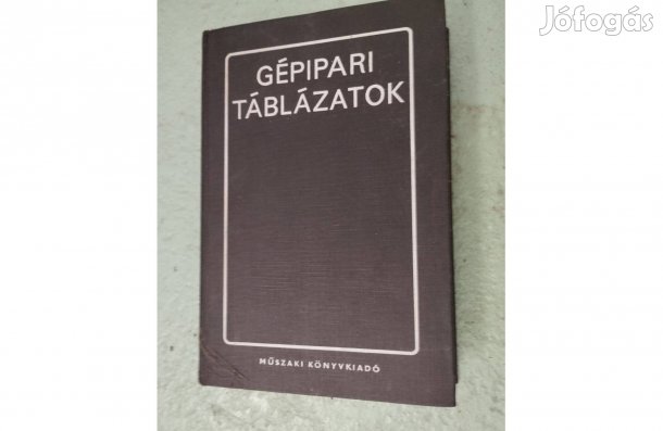 Gépipari táblázatok című könyv