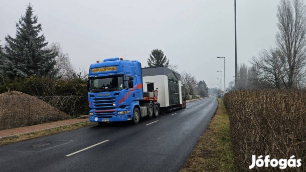 Gépszállítás Mobilház szállítás Kombájn Traktor Mezőgazdasági gép