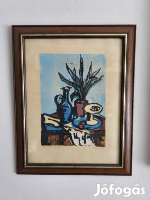 Gera Éva festmény linómetszet