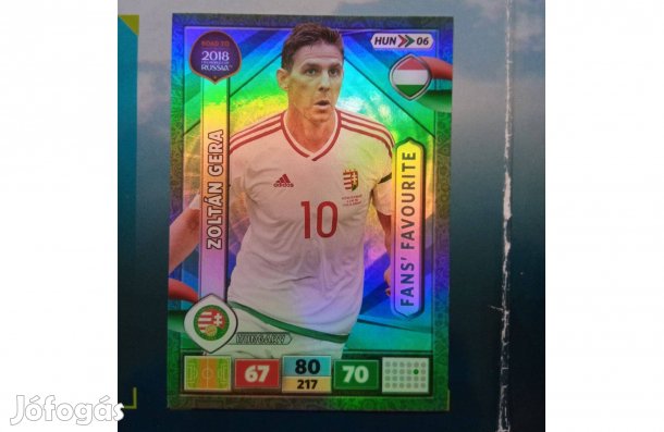 Gera Zoltán (Magyarország) Panini Road to World Cup 2018 kártya