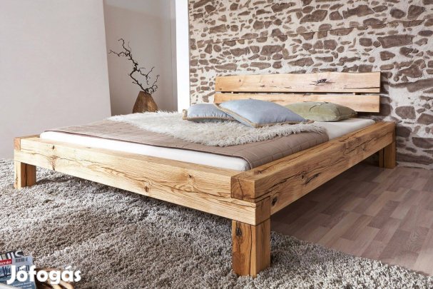 Gerendaágy, rönk ágy, tömör fa