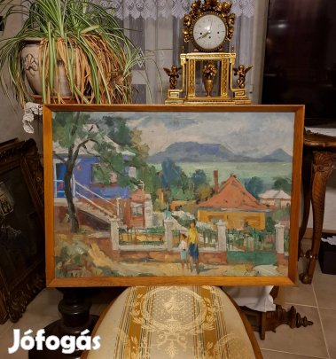 Gerő Kázmér ragyogó festmenye! Balaton Fonyód!