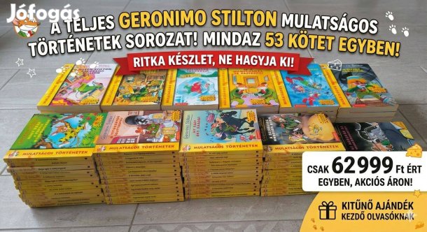 Geronimo Stilton gyűjtemeny teljes 53 kötet