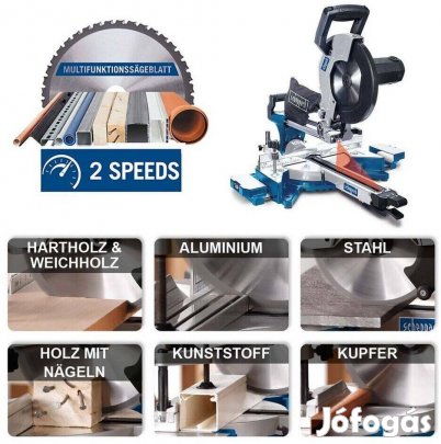 Gérvágó 254 mm fa, alumínium, acél, műanyag, réz vágásához-90mm v.mag