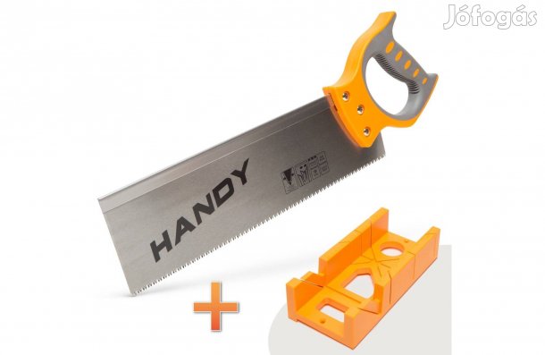 Gérvágó fűrész + Műanyag Gérvágó láda vonalzó sablon 300x140x78mm