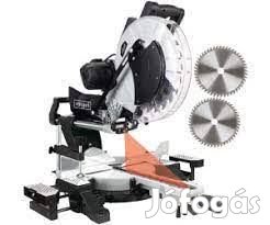 Gérvágó-gérfűrész MST254 scheppach fekete 2. fűrészlappal 48 fog +