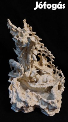 Ges Geschützt Német elképesztő biszkvit porcelán szobor váza