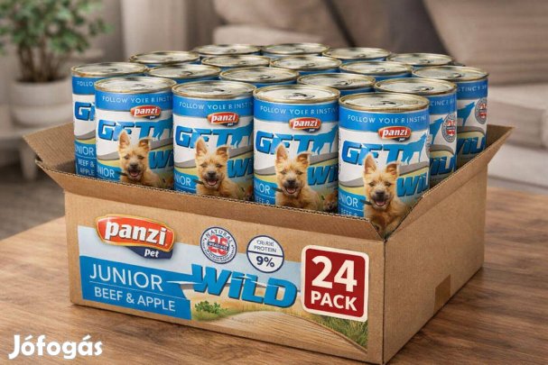 Getwild nedves kutyatáp kölyökkutyák részére (24 db x 415 g)