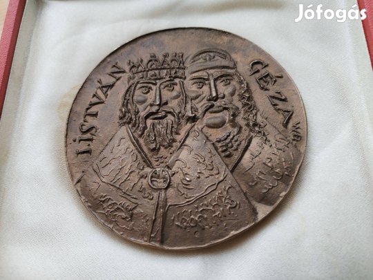 Géza Fejedelem István Király Ritka Borsos Mihély érem Esztergo