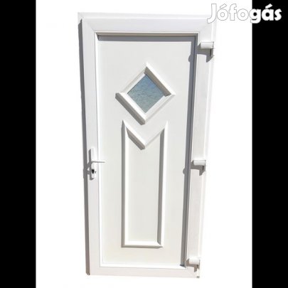 Ghana - Műanyag bejárati ajtó  /98x208/ Fehér