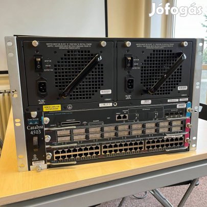 Giga ajánlat! Cisco C4503 48 portos switch számlával garanciával eladó