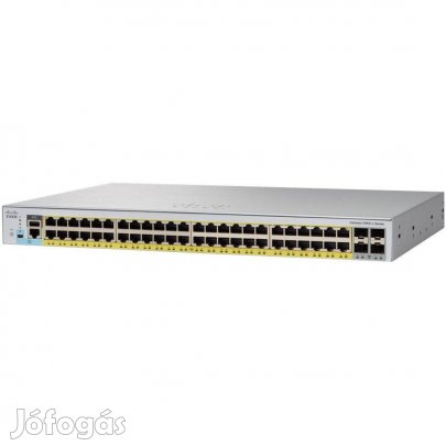 Giga ajánlat! Cisco WS-C2960L-48PS-LL 48 portos switch számlával, gara