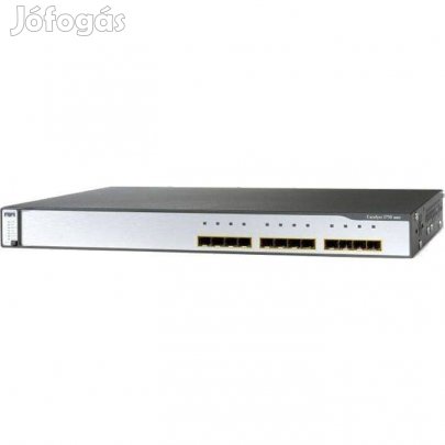 Giga ajánlat! Gigabites Cisco C3750G-12S-E 12 portos switch számlával,