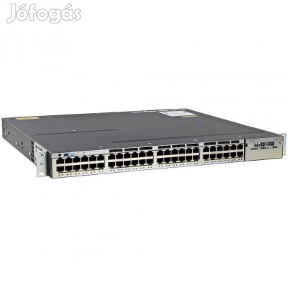 Giga ajánlat! Gigabites PoE-s Cisco C3750X-48PF-L 48 portos switch szá