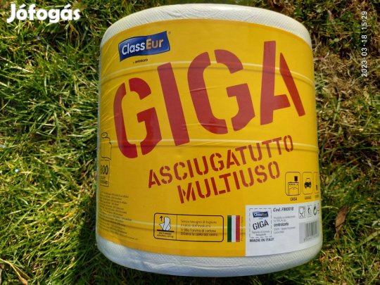 Giga méretű gazdaságos papírtörlő, ennél nagyobb méretű guriga nincs!