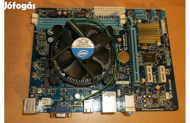 Gigabyte GA-61M-S1 alaplap + Intel I3 3230 + hűtés
