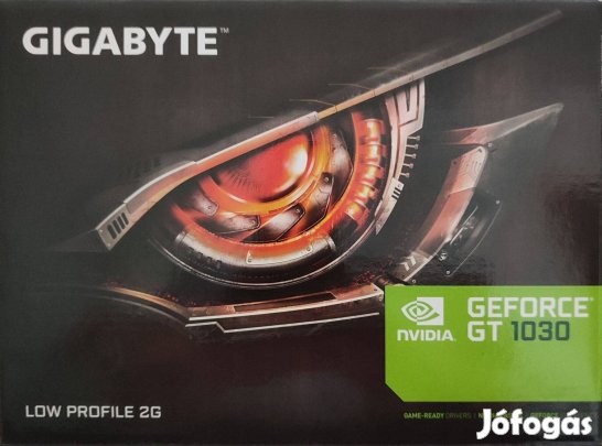 Gigabyte GT 1030 Low profile 2 GB DDR5 típusú videokártya eladó