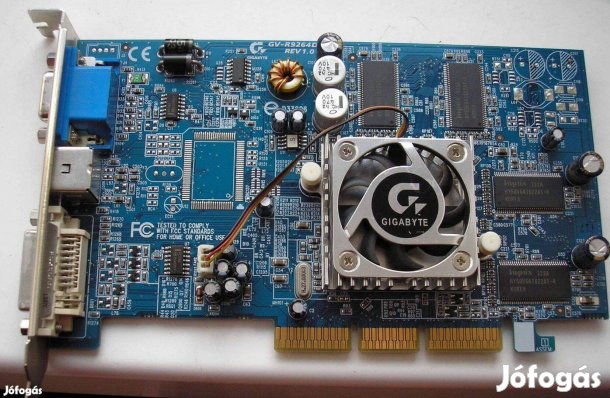 Gigabyte GV-R9264D grafikus kártya , AGP-s használt