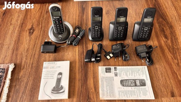 Gigaset A120 Sagem DT16T dect telefonok eladók 10 000 Ft-ért