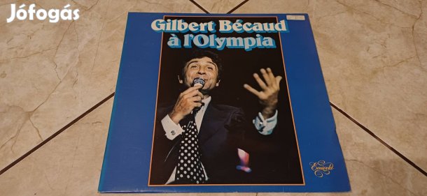 Gilbert Bécaud bakelit hanglemez