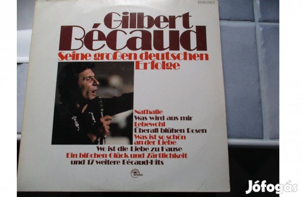 Gilbert Bécaud dupla bakelit hanglemezek eladók