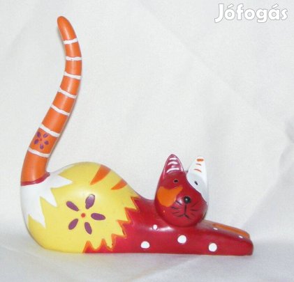 Gilde cica, macska gyűrűtartó figura