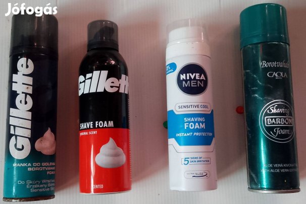 Gillette 4 darab minőségi vadonatúj 198-200 grammos borotva hab