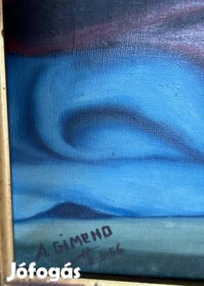 Gimeno (XX) - Bodegon con jarrón de Sevres y claveles