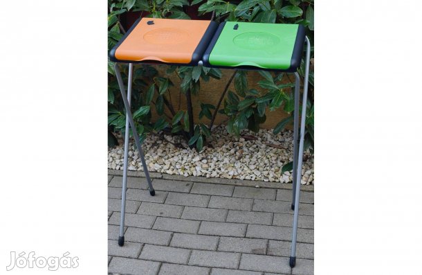 Gimi Nature 2 szelektív szemeteszsák tartó narancssárga és zöld 120l