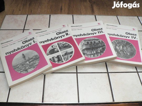 Gimnáziumi olasz nyelvkönyv sorozat I-IV. + I. és II. kötet hanganyaga