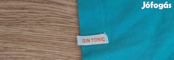 Gin Tonic türkizes strech pamut női felső