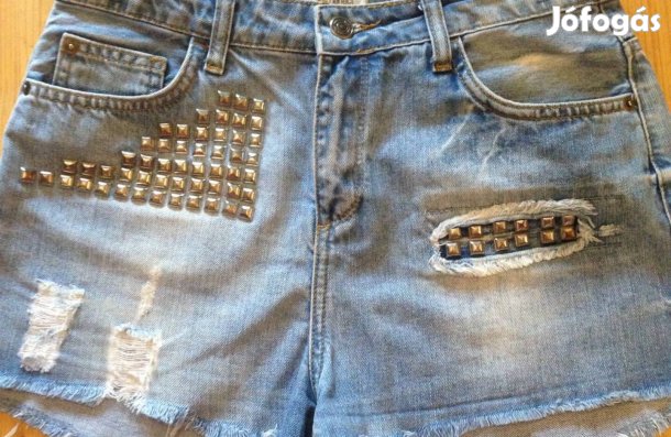 Ginatricot szegecses női farmer rövid nadrág 38 38-as!
