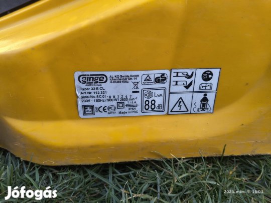 Ginke (Al-Ko) Classic 32E elektromos fűnyíró