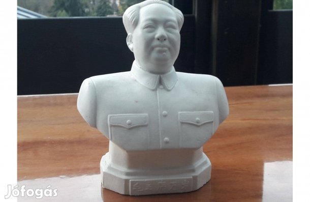 Gipsz Mao Ce-tung mellszobor, Mao büszt, figura, gipszszobor