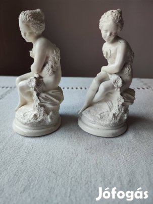 Gipsz szobor 2 db - 17,5 cm