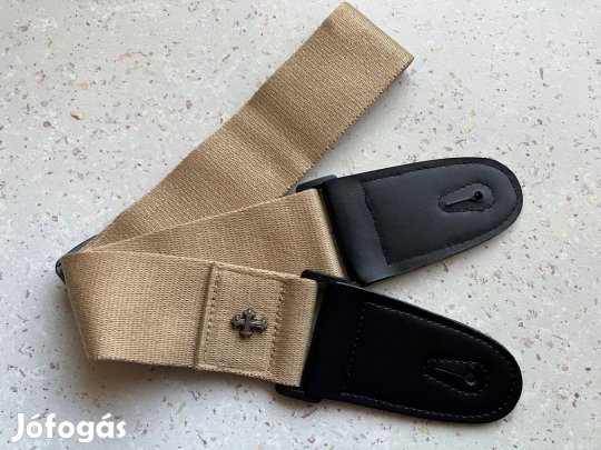 Gitár heveder kereszttel, khaki színű