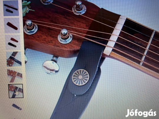 Gitár nyakpánt fém csattal