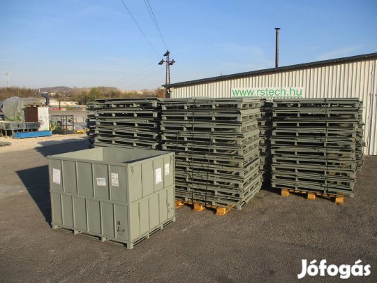 Gitterbox tároló box kaloda összecsukható konténer 150x110 cm (3049)