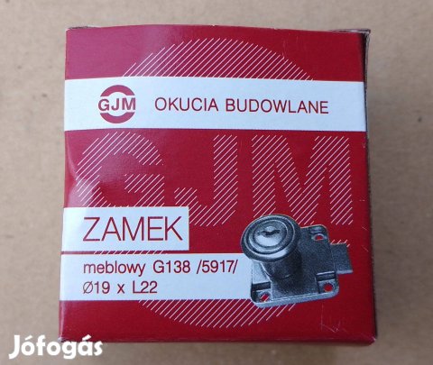 Gjm bútorzár 40x40, süllyesztett zár