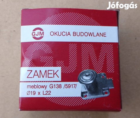 Gjm bútorzár 40x40, süllyesztett zár