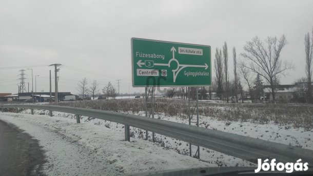 Gksz telek eladó Gyöngyös 3-as autóút körforgalom mellett