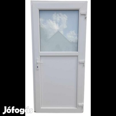 Glassy -1/2-  / Hőszigetelt Bejárati ajtó / 98x198 , 98x208 / Fehér