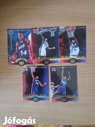 Glenn Robinson Upper Deck 1995-96 USA Team kosaras kártyák 5db